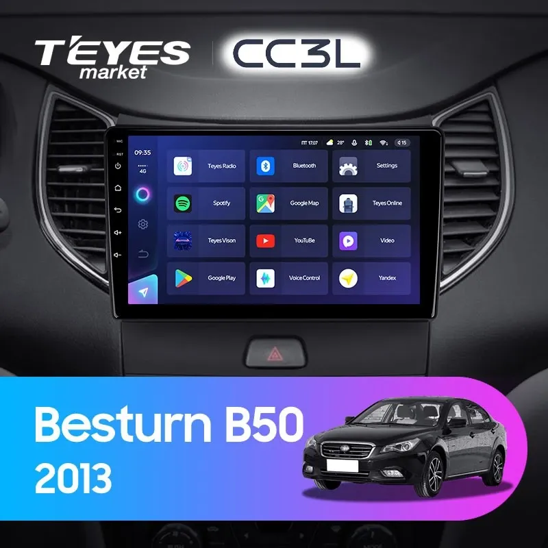 Комплект магнитолы TEYES CC3L 9.0" для FAW Besturn B50