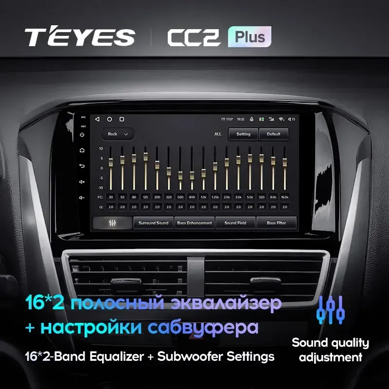 Комплект магнитолы TEYES CC3L 10.2" для Mitsubishi Eclipse Cross