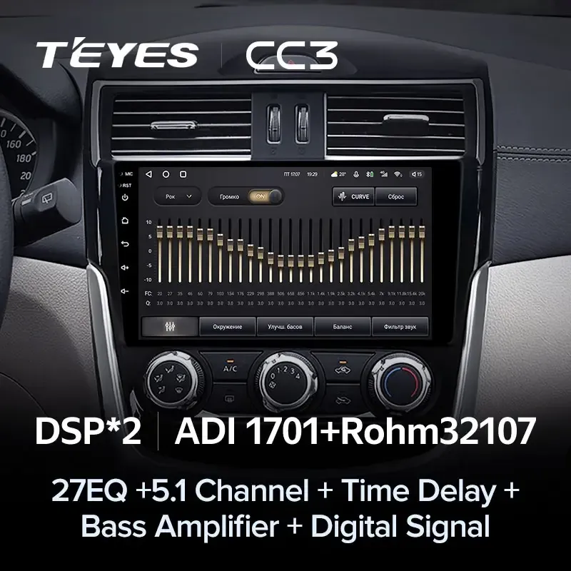 Комплект магнитолы TEYES CC3L 9.0" для Nissan Serena