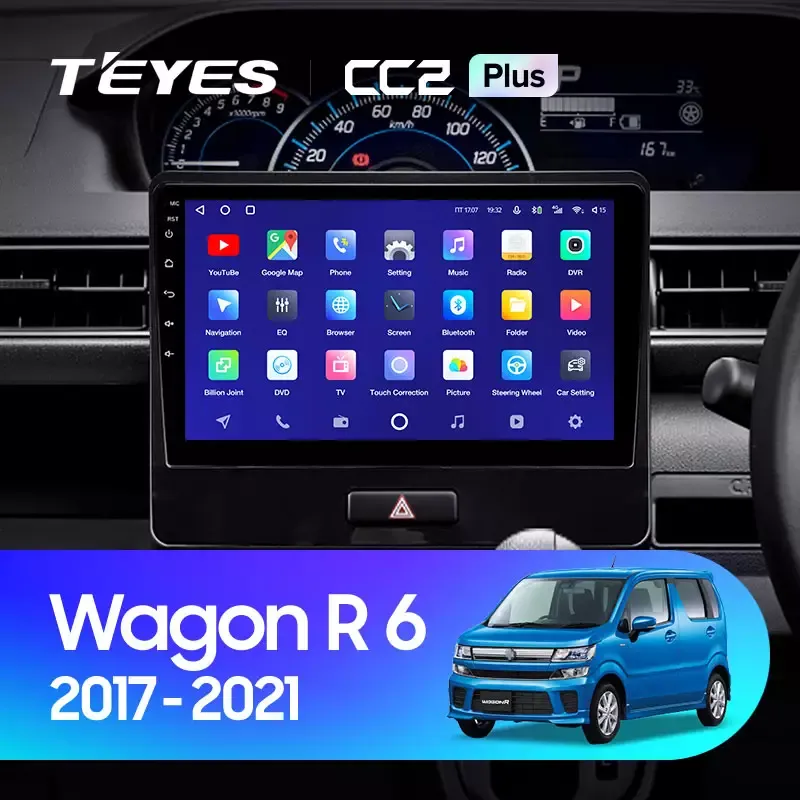 Комплект магнитолы TEYES CC2 Plus 10.2" для Suzuki Wagon R VI 2017-2023