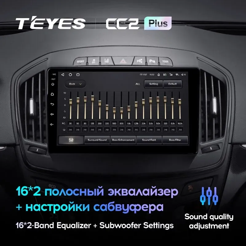Комплект магнитолы TEYES CC2 Plus 9.0" для Opel Insignia I рестайлинг 2013-2017
