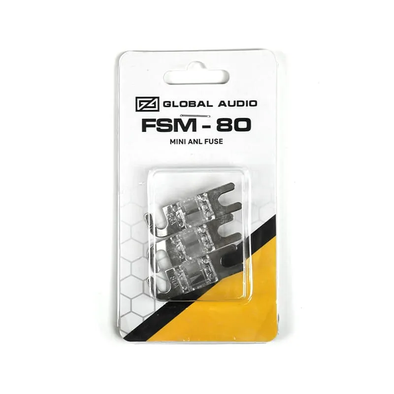 Предохранитель Global Audio FSM-80, 80A  (1уп.- 4шт.) - фото Предохранитель Global Audio FSM-80, 80A  (1уп.- 4шт.) - фото