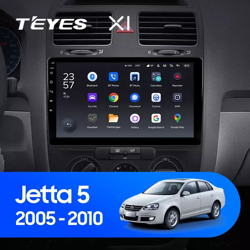 Штатная магнитола TEYES X1 10.2" для Volkswagen Jetta V (2005—2011) 2005-2011