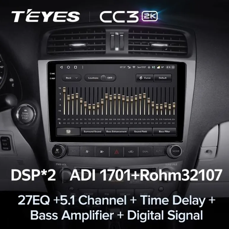 ШГУ Teyes CC3 2K 360 6/126 Lexus IS250 XE20 Lp 2005-2013 10.36" - фото
