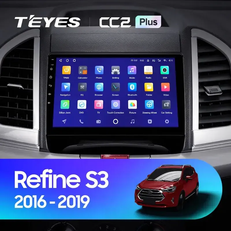 Комплект магнитолы TEYES CC2 Plus 10.2" для JAC Refine 2016-2019