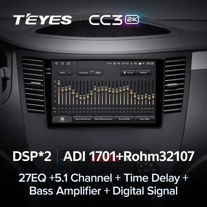 Комплект магнитолы TEYES CC3 2K 9.5" для Haima 3 I 2010-2013