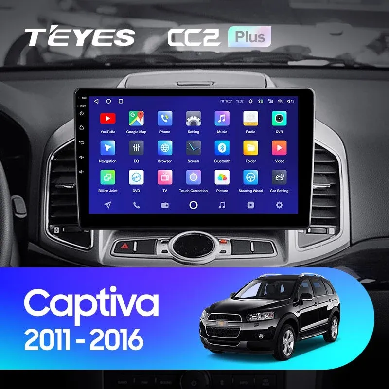 Комплект магнитолы TEYES CC2 Plus 10.2" для Chevrolet Captiva I рестайлинг 2011-2016