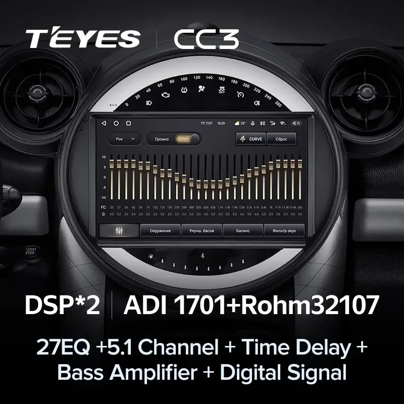 Комплект магнитолы TEYES CC3L 9.0" для MINI Cooper