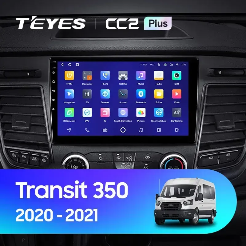 Комплект магнитолы TEYES CC2 Plus 10.2" для Ford Transit VIII 2013-2023