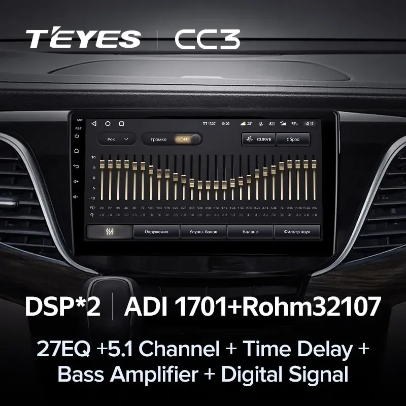 Комплект магнитолы TEYES CC3L 10.2" для Buick GL8