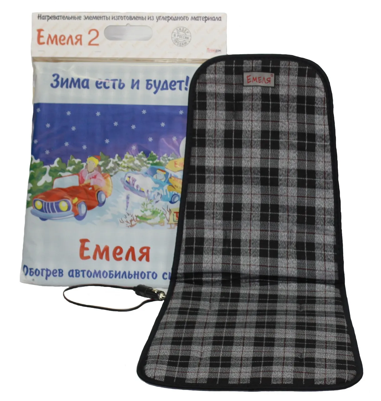 Обогреватель на сиденье "Емеля №2" со спинкой - фото Обогреватель на сиденье "Емеля №2" со спинкой - фото