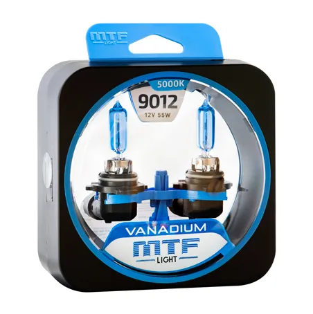 Лампа MTF 9012 12V 55W Vanadium, комплект - фото