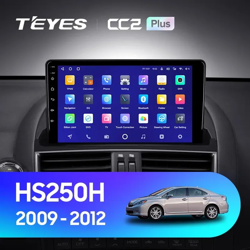 Комплект магнитолы TEYES CC2 Plus 9.0" для Lexus HS I 2009-2012
