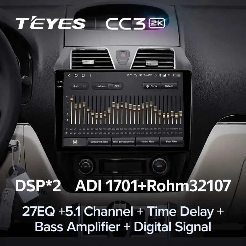 Комплект магнитолы TEYES CC3 2K 10.36" для Geely Emgrand EC7 I 2009-2016