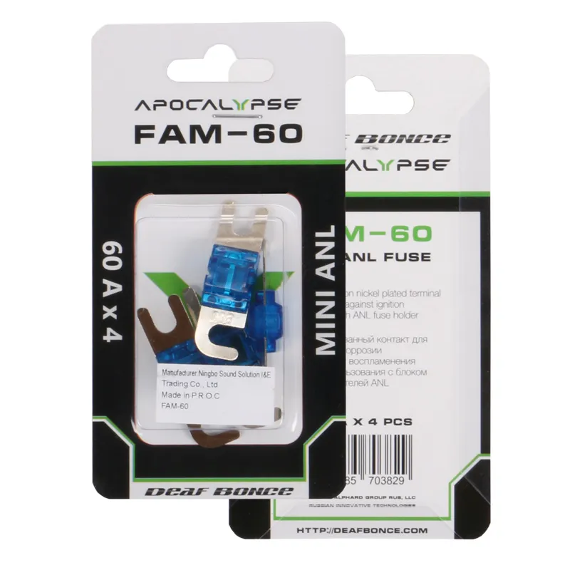 Предохранитель Deaf Bonce FAM-60, 60A (4шт упаковка) - фото Предохранитель Deaf Bonce FAM-60, 60A (4шт упаковка) - фото
