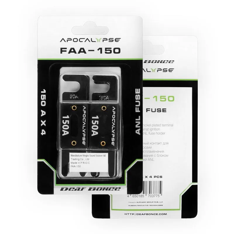 Предохранитель Deaf Bonce FAA 150, 150A (4шт упаковка) - фото Предохранитель Deaf Bonce FAA 150, 150A (4шт упаковка) - фото