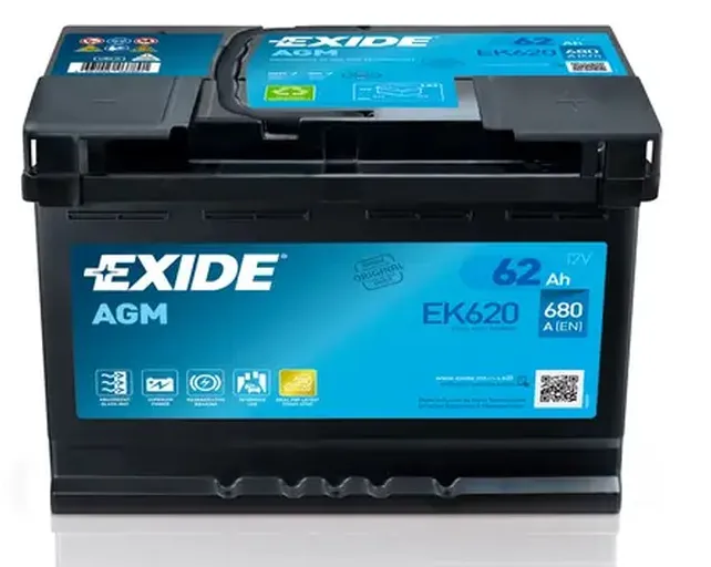 Аккумулятор EXIDE AGM EK620 62Ah - фото