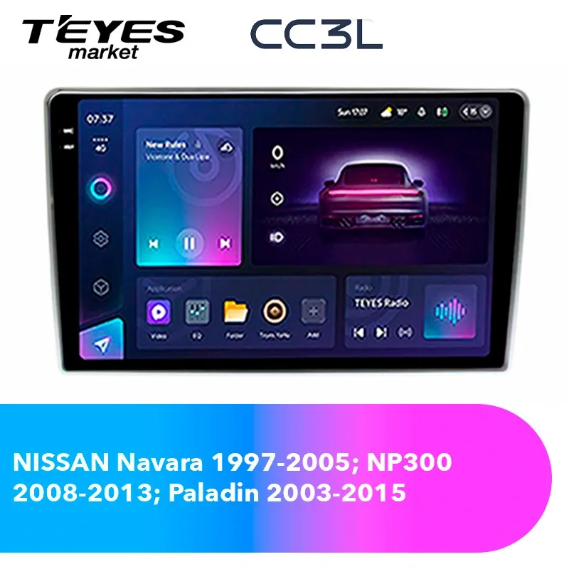 Комплект магнитолы TEYES CC3L 10.2" для Nissan Navara