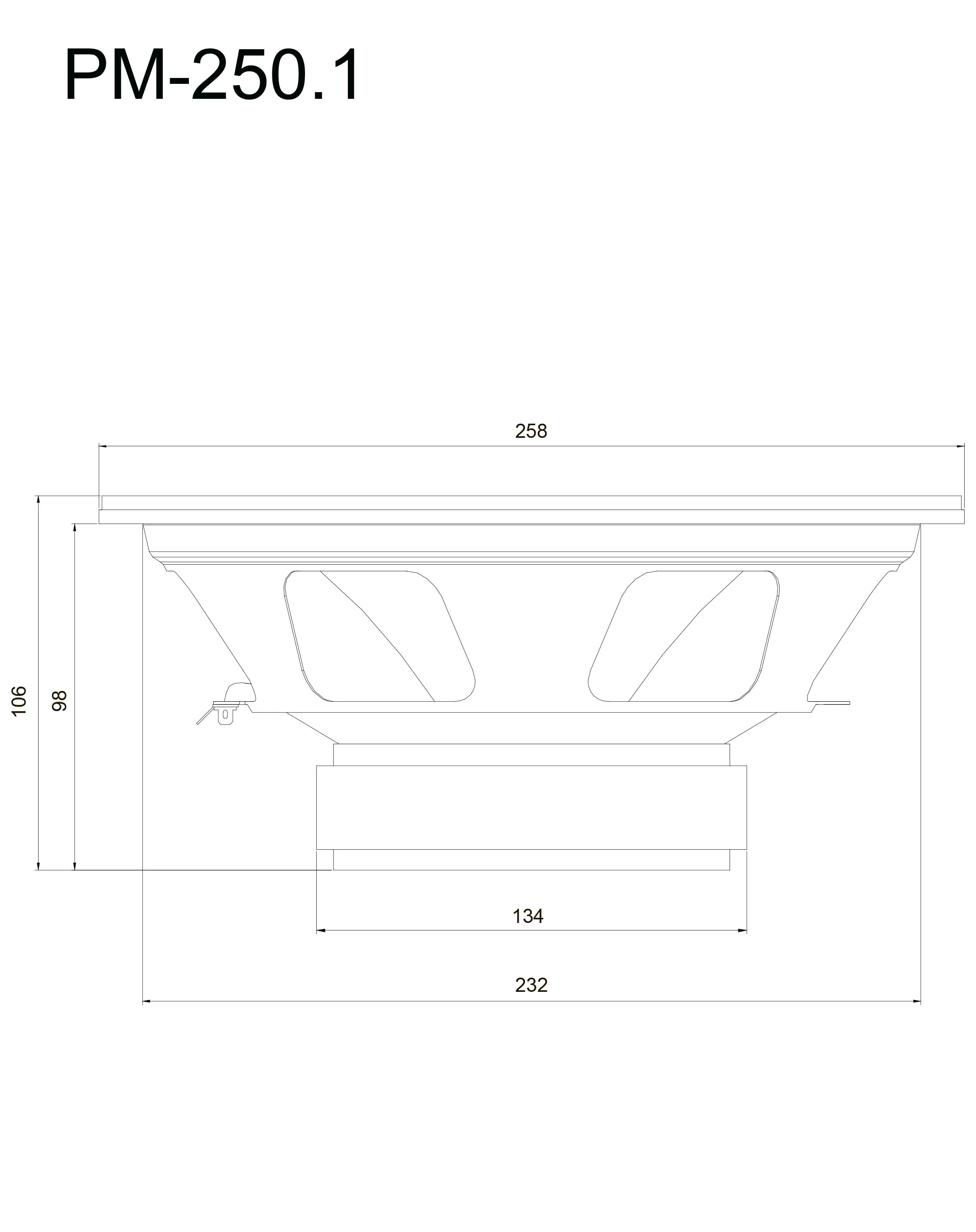 Мидвуфер Dynamic State PM-250.1 PRO Series - фото