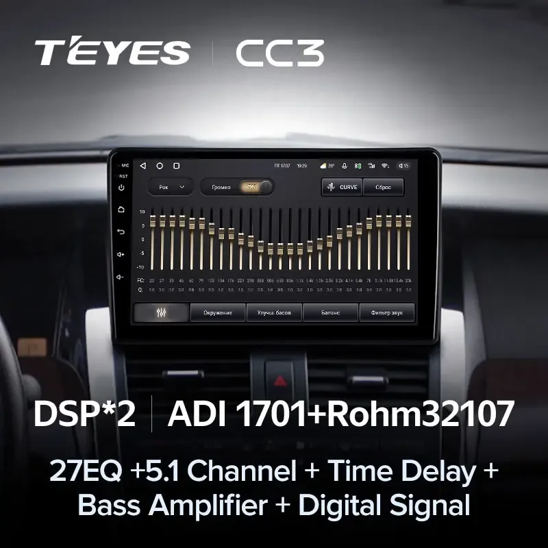 Комплект магнитолы TEYES CC3L 9.0" для Nissan Teana