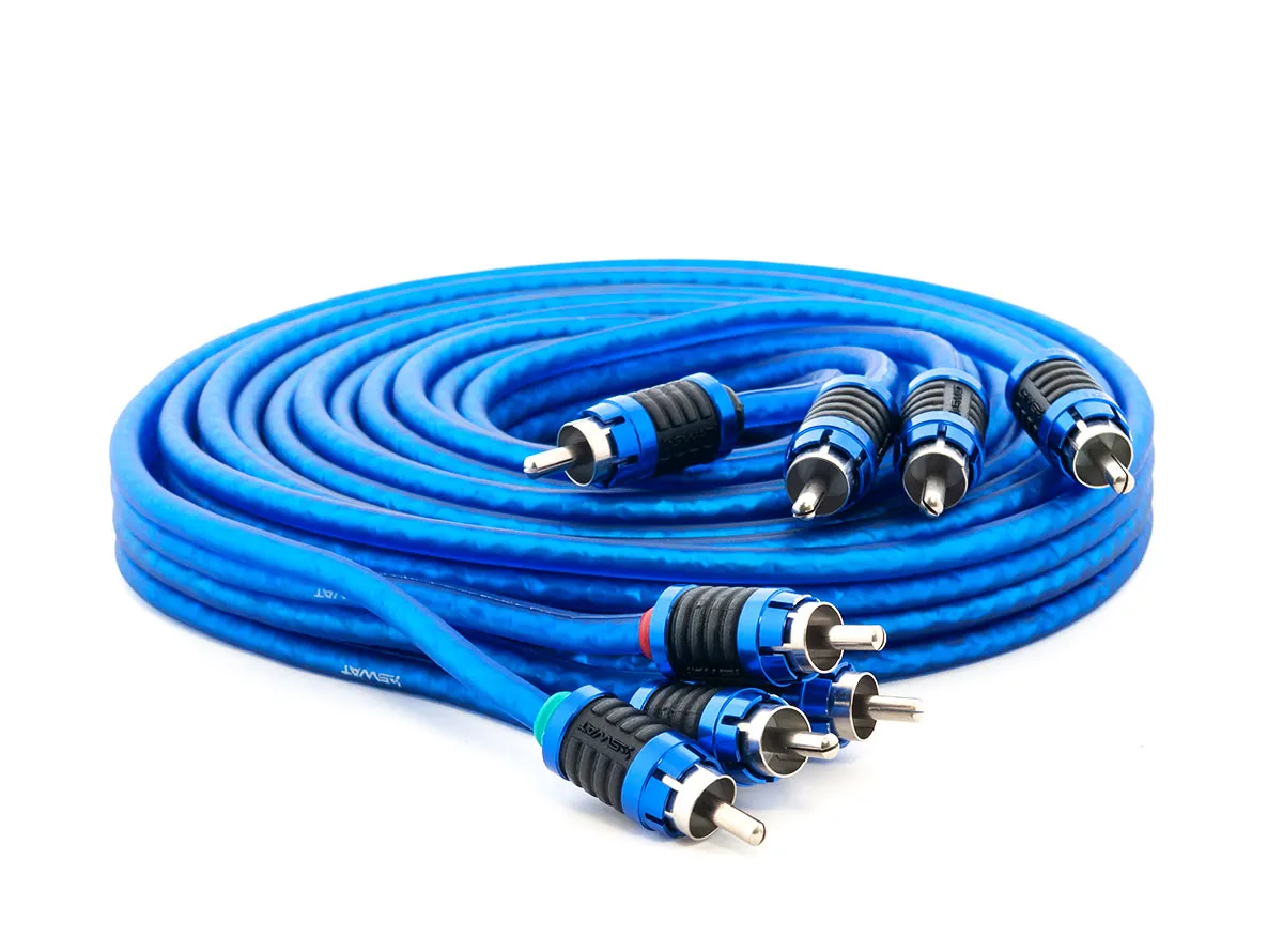 Межблочный кабель SWAT SIP-410 (4RCA-4RCA) (1м) - фото