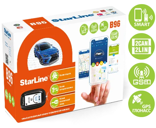 Автосигнализация StarLine B96 BT 2CAN+2LIN GSM-GPS  - фото