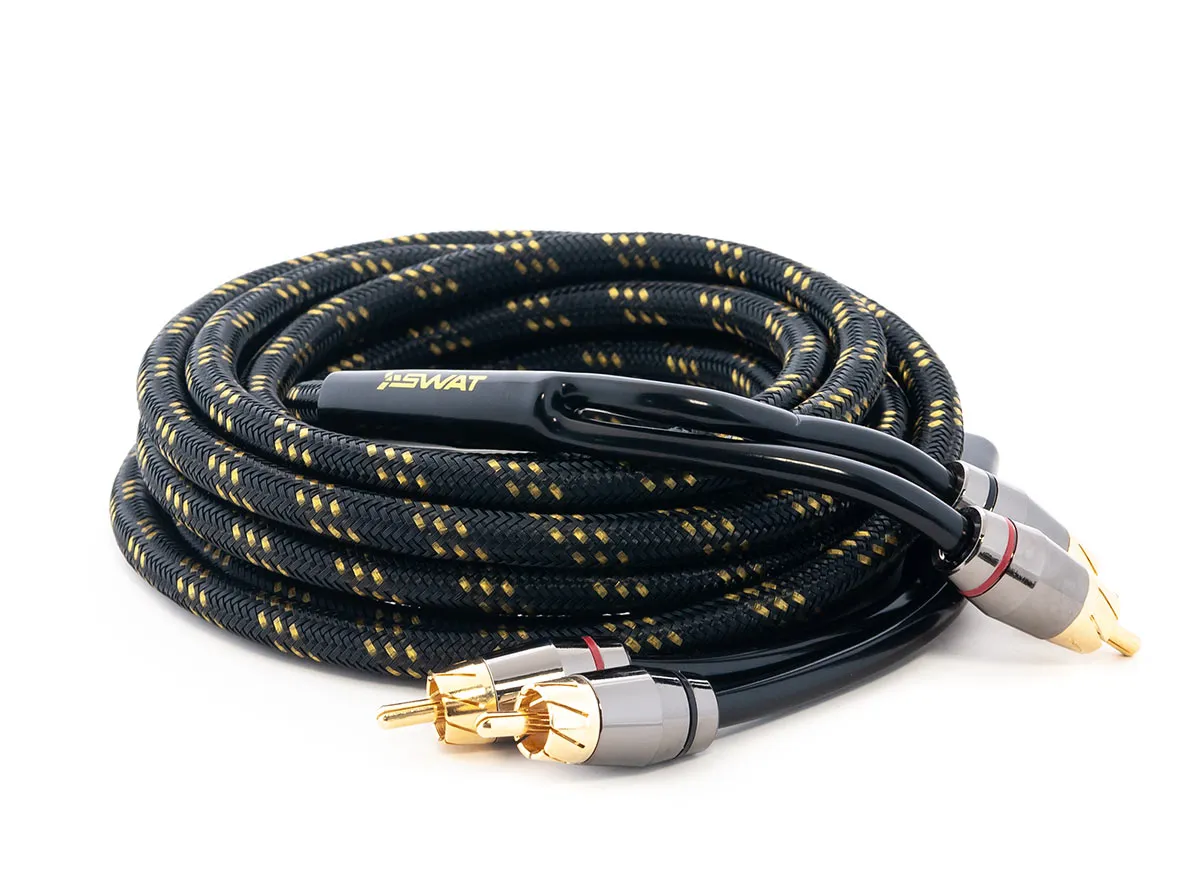Межблочный кабель SWAT SIX-250 (2RCA-2RCA) (5м) - фото