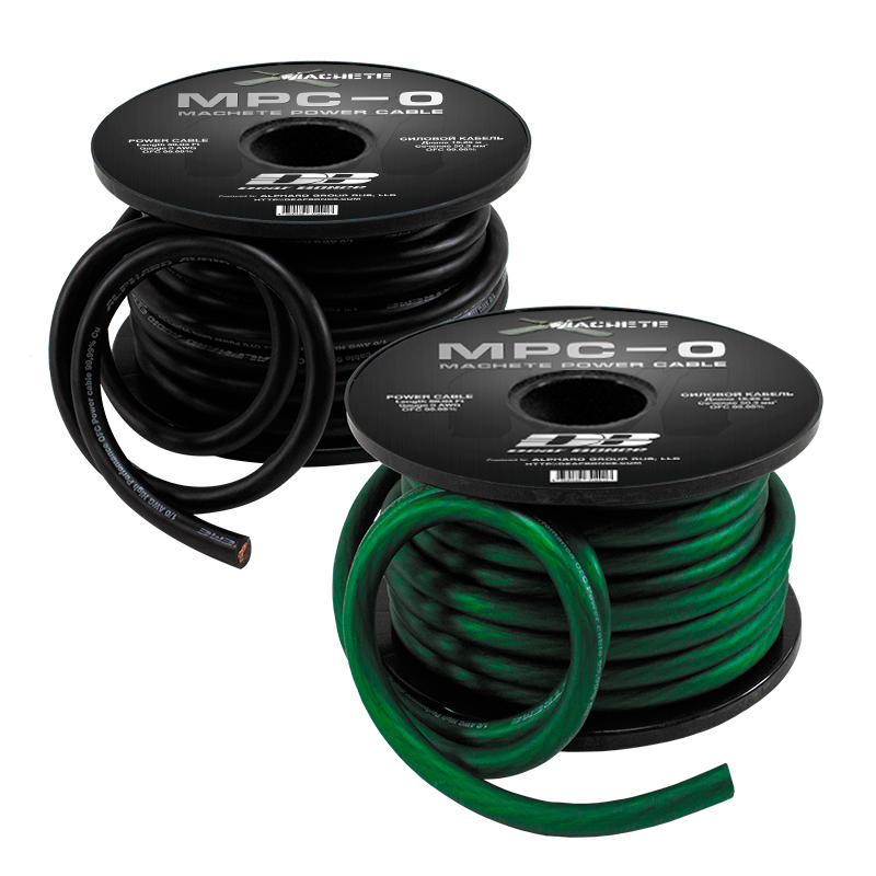 Силовой кабель Deaf Bonce MPC-0GA Black (1б-15,25м)(1м) - фото