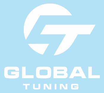 Наклейка Global Tuning 150х135 белая